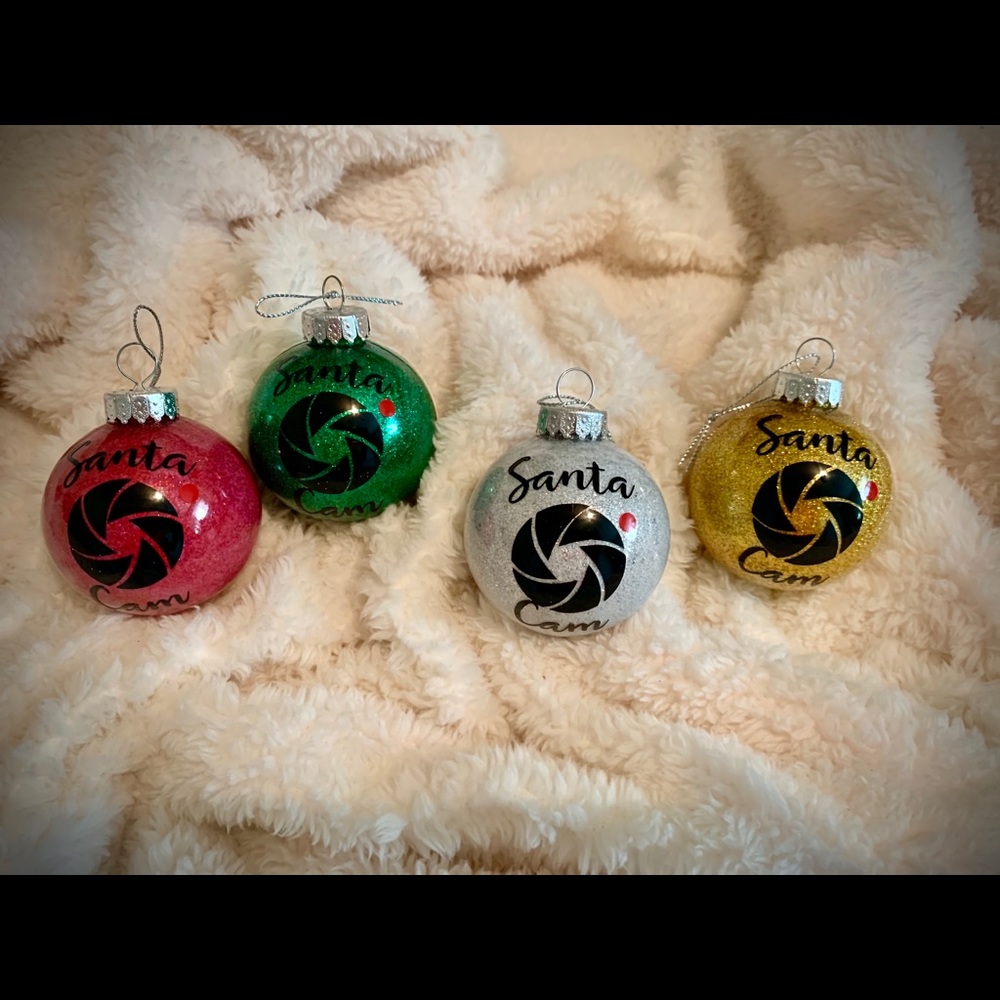 Santa Cam ornaments